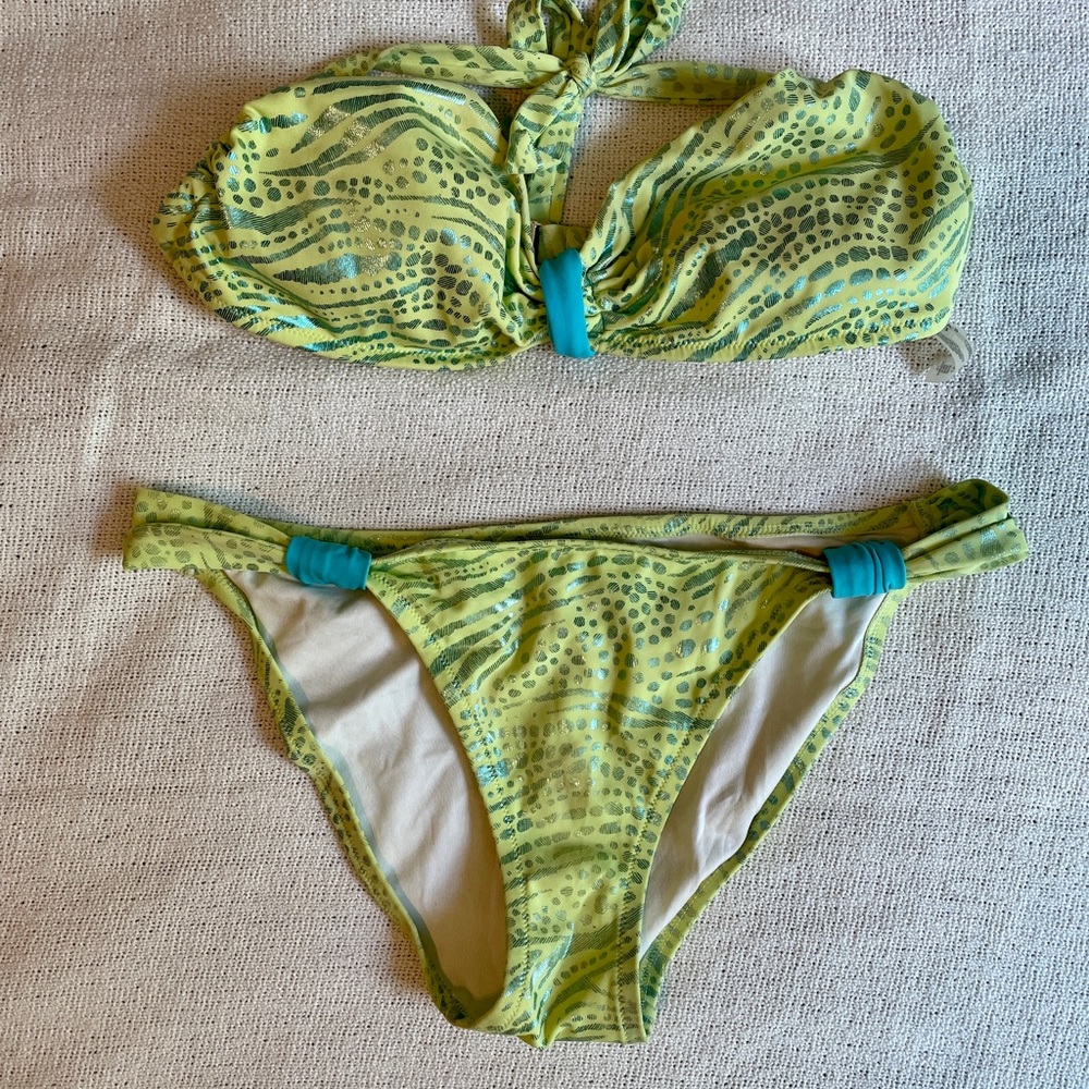 Victoria’s Secret bikini - green and blue